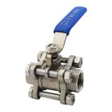 Válvula De Esfera Bipartida Inox 304 Rosca 3/4 Pol Sanitária