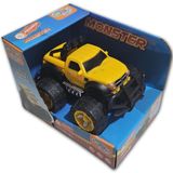Carrinho De Fricção Monster Trucks Possantes Wellkids Amarel