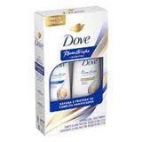 Kit Dove Restauração + Queratina Shampoo 350ml + Condicionad