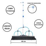 Vassoura Para Limpeza Placa Solar 60cm E Cabo De 5 Metros