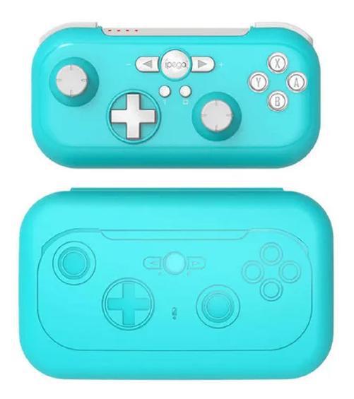 Mini Controle Ipega Nintendo Switch Ps3 Pc Android Turquesa
