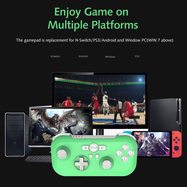 Mini Controle Ipega Nintendo Switch Ps3 Pc Android Turquesa
