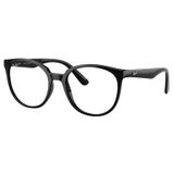 Armação Ray-ban Rx7206l 2000 52 Preto Brilho Rx 7206 Redondo