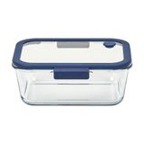Pote De Vidro Retangular - Válvula Na Tampa - 1900ml - Neofl