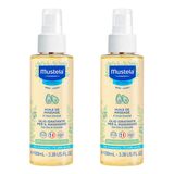 Óleo De Massagem Hidratante Mustela Bebê 100ml - 02un