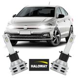Par Lâmpada Led Farol Alto Virtus 2017/2022 6500k Haloway
