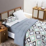 Cobredrom Casal King Grosso Algodão Cinza 2,80m X 2,40m
