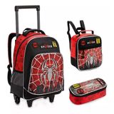 Kit Escolar Aranha - Preto (3 Peças)