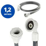Mangueira Entrada Água Máquina Lavar Universal 1,2m Metros