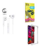 Kit Fone De Ouvido + Capinha Motorola Edge20 + Película 9d