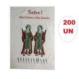 Kit 200 Saquinhos De Plástico Festa Cosme E Damião 16x24