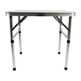 Mesa De Alumínio Dobrável Com Tampão De Mdf 60x45cm Titanium