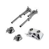 Kit 2 Tom Holder 2 Canecas Base Para Bumbo 3/4 Bateria Turbo