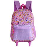 Mochila Escolar Com Rodinhas - Estampa Encantadora - 17l