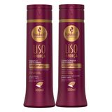 Kit Shampoo E Condicionador 300ml Haskell Liso Com Força