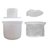 Kit Forma Queijo Minas Cobocó Prensa Cp500 Dessorador Touca