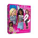 Quebra-cabeças Tcg Toys Barbie 3 Em 1 Para Presente De Aniversário Infantil