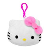 Bolsa Para Moedas De Pelúcia E 2 Protetores Labiais Hello Kitty 14 Cm Brancos