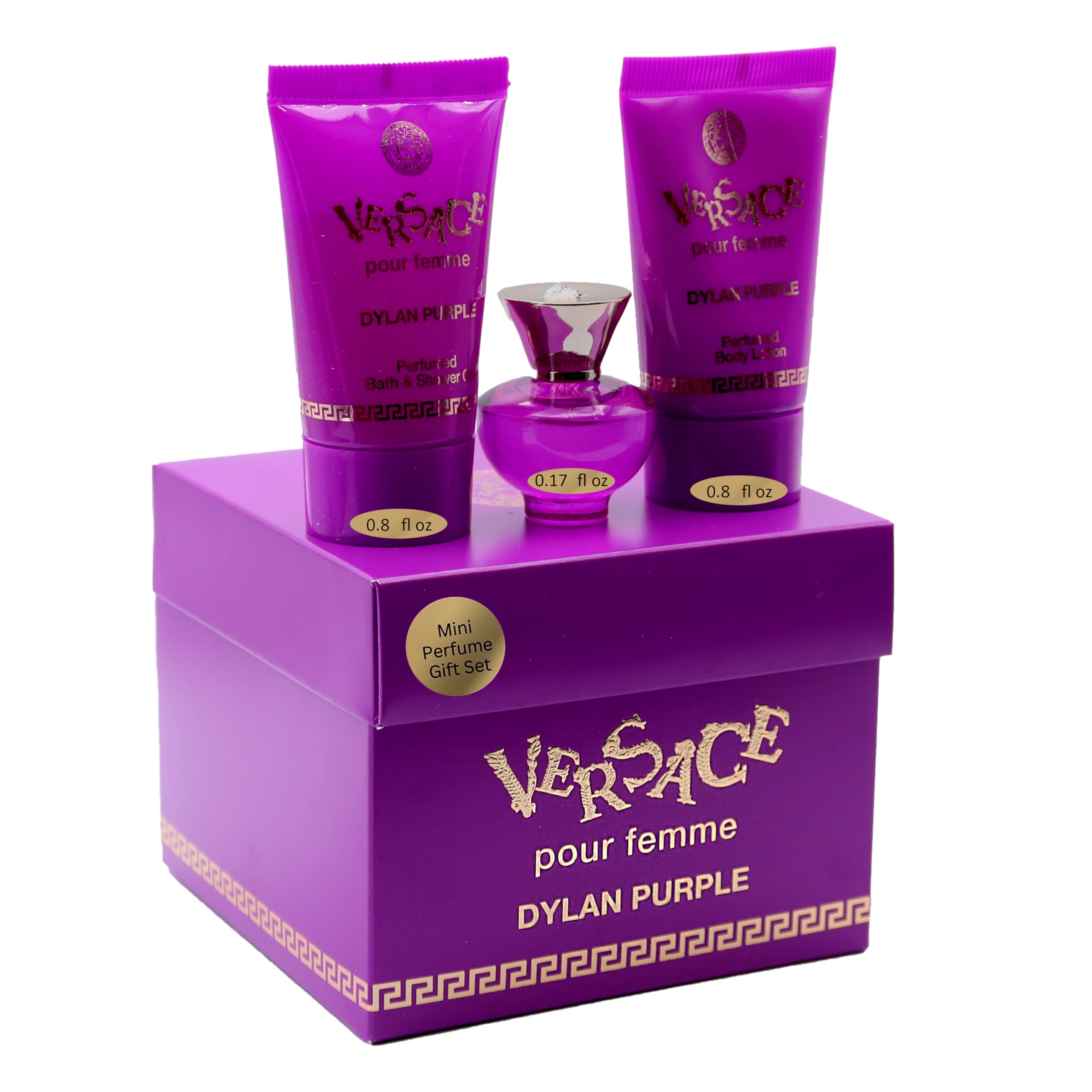Conjunto De Perfume Versace Dylan Purple Edp Para Mulheres