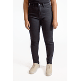 Calça Jeans Feminina Skinny Pala Coração Polo Wear Preto