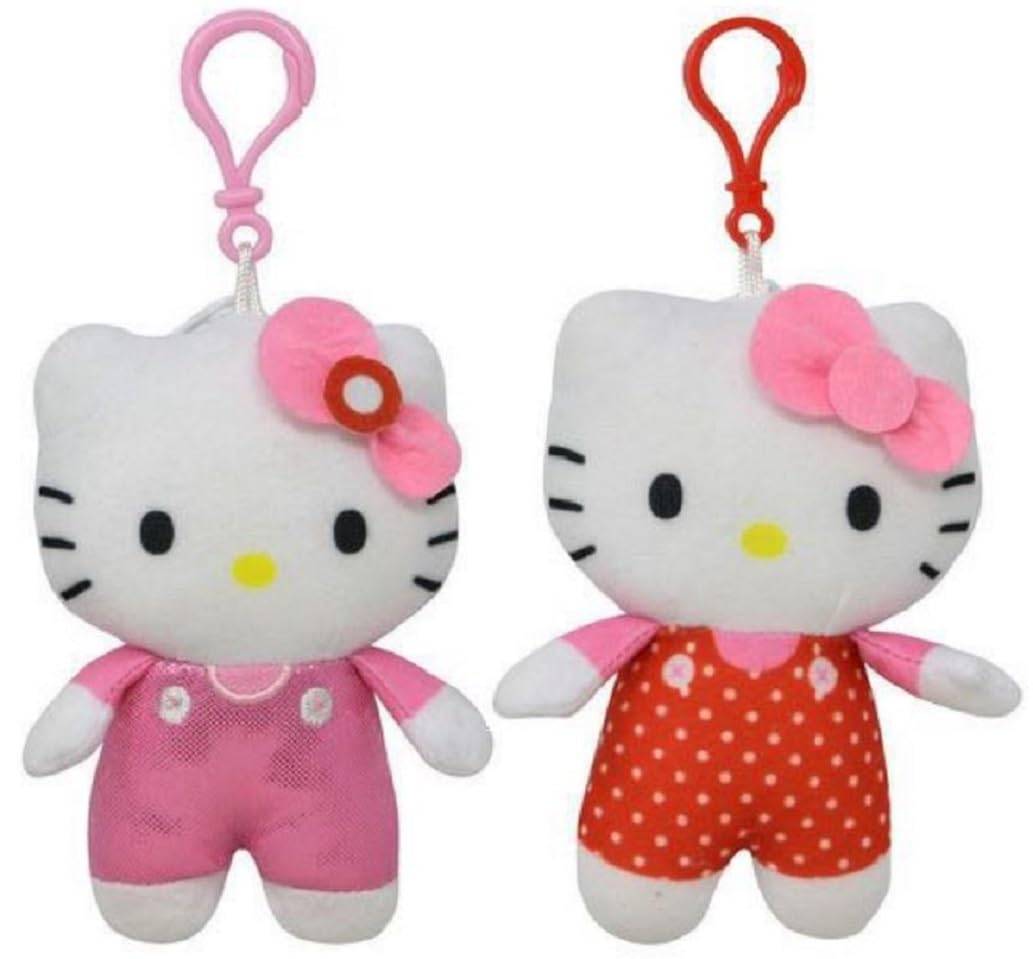 Conjunto De 2 Peças Com Zíper De Pelúcia U.p.d., Inc. Hello Kitty, 13 Cm