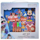 Conjunto De Arte Disney 100 Para Crianças Com 50 Peças Com Marcadores E Adesivos