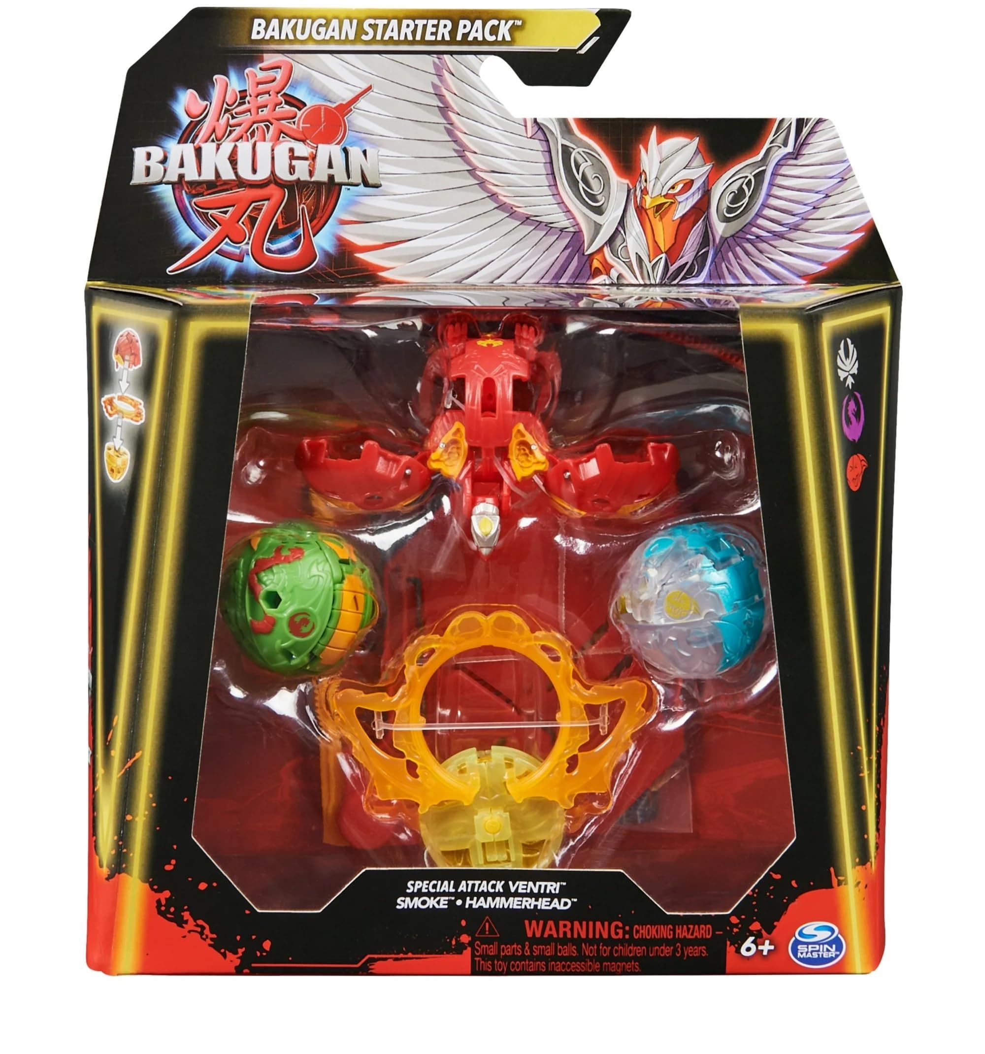 Bakugan Special Attack Ventri Com Fumaça E Cabeça De Martelo