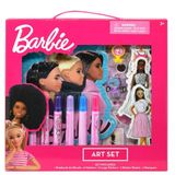 Conjunto De Arte Kit Criativo Completo Da Barbie Com 50 Peças
