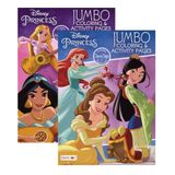 Livro De Colorir Bendon Disney Princess Em Grande Formato Com Atividades