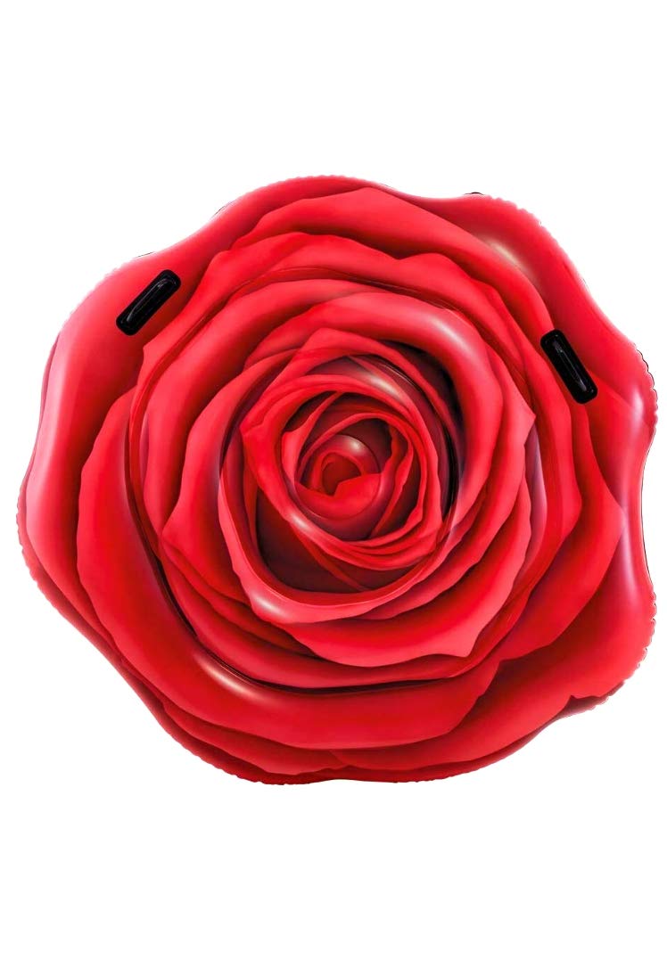 Design Pool Float Intex Large Red Rose Para Experiência Na Piscina