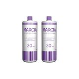 Agua Oxigenada Marcia 900ml 30 Volumes Cremosa - Kit Com 2un