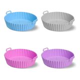 Forro Para Air Fryer De Silicone Reutilizável Antiaderente