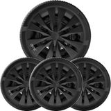 4x Calota Yaris Hatch Sedan Aro 15 Preto Logo Relevo 463ar
