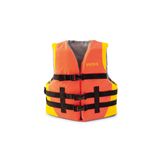 Colete Salva-vidas Intex Youth Aprovado Pela Uscg, 50-90 Libras, Nylon Laranja