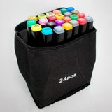 Kit Canetinha 24 Unidades Desenho Escolar Perfeição Artistas