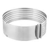 Aro Cortador De Camadas Ajustável Inox 24-30cm Grande