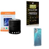 Kit Caixa De Som + Capinha Motorola G22 + Película 3d