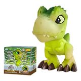 Jurassic World T-rex Dino Baby Universal Brilha No Escuro
