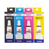 Kit 4 Refil Impressora Epson Compatível Ecotank L3150 L3110 Evolut L6190 L6170 L6160 L6150 L4160 L4150