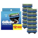 Razor Blade Reabastece Gillette Proglide Para Homens X12