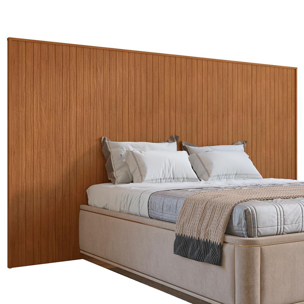 Cabeceira Florença Para Cama De Casal E Queen Cedro - Casa D