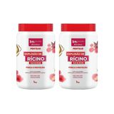 Creme Para Pentear Beleza Natural 1kg Explosao Ricino- 2un
