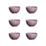 Conj. 6 Bowls Slim Cerâmica Branca 350ml - Decoração