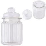 Pote De Vidro Redondo Com Tampa Hermetica 230ml