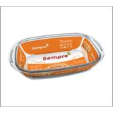 Forma Assadeiras De Vidro Forno Retangular 1,8lts Marinex 03