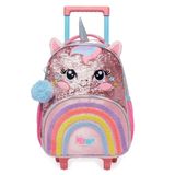 Mochila De Rodinhas Pack Me Sweet Unicórnio Com Orelhas