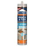 Cola Adesiva Monta &amp; Fixa Exterior Pl600 Bege 375g Cascola