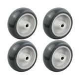 Kit Rodas 3 Pol. R 312 Bp 60kg Para Carrinhos (4 Unidades)