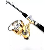 Kit Molinete Fb3000 Alumínio Profissional E Vara 25lbs 1,20m