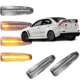 Pisca Seta Sequencial Led Mitsubishi Lancer 2.0 - Cristal